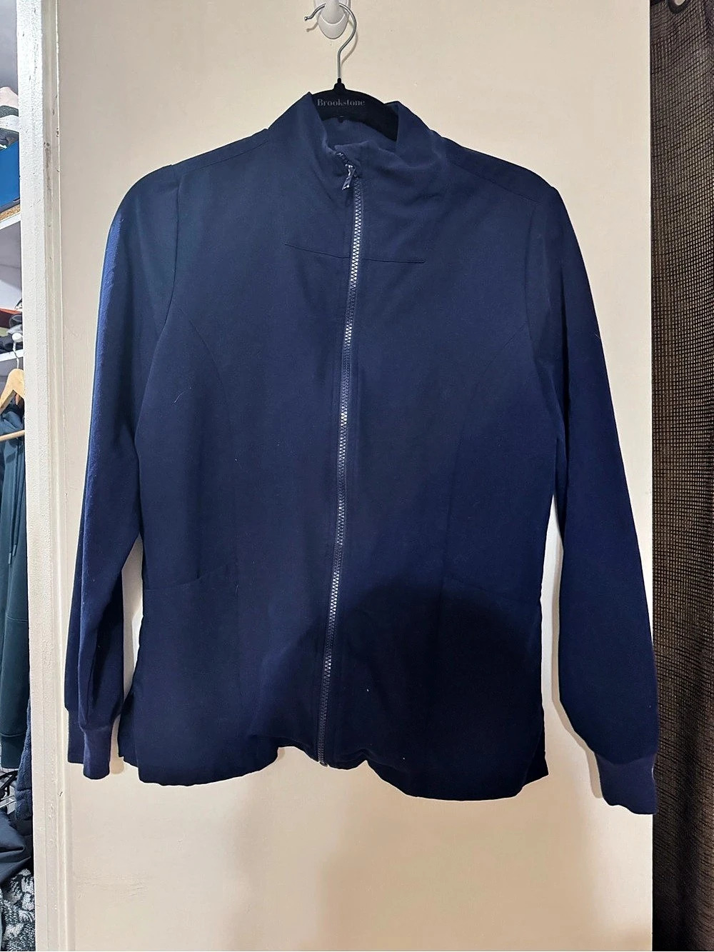 Mandala Women'Small Modern Scrub Jacket Blue Small